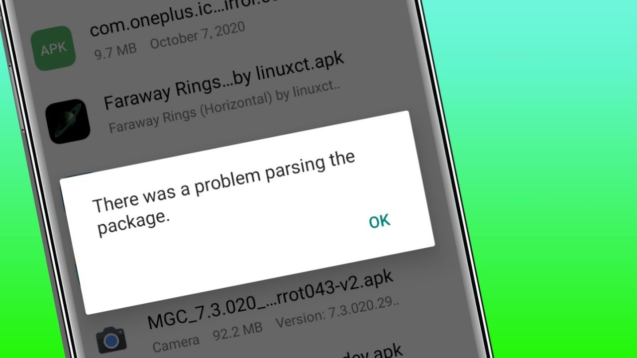 Beheben “Beim Parsing des Pakets ist ein Problem aufgetreten” Fehler auf Android