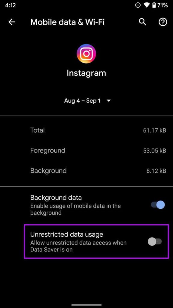 Instagram-unrestricted-data-usage