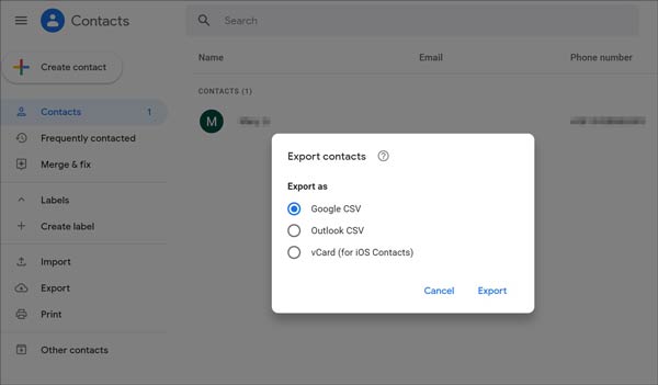 export-google-contacts