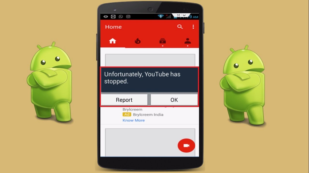 Beheben Leider, YouTube wurde gestoppt Auf Android