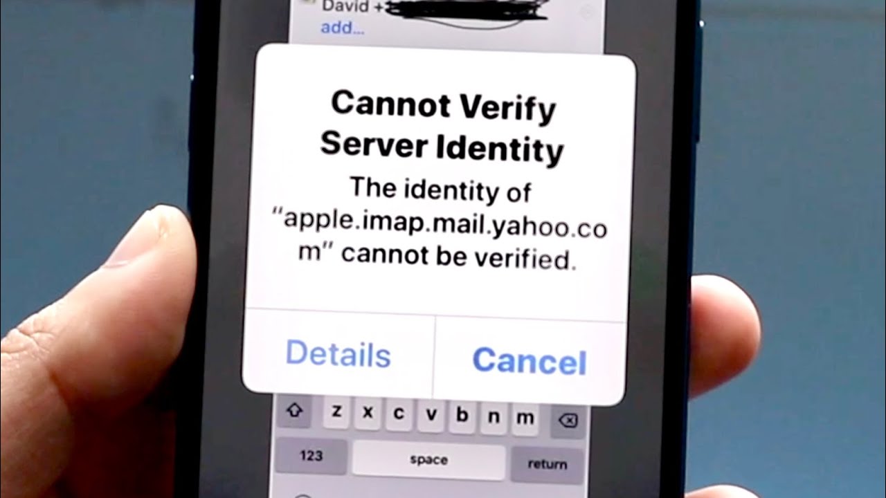 Beheben "Serveridentität kann nicht verifiziert werden" Auf dem iPhone