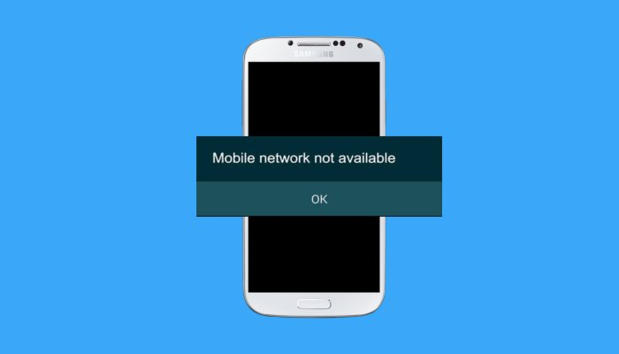 Mobiles Netzwerk nicht verfügbar Auf Android